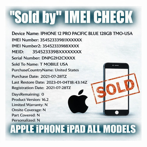 Iphone ipad check - check, info