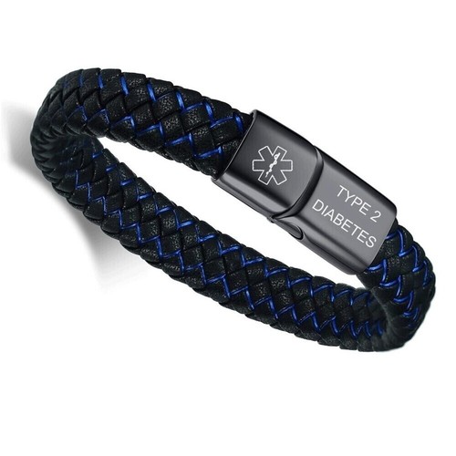 Medical alert leather - medical,