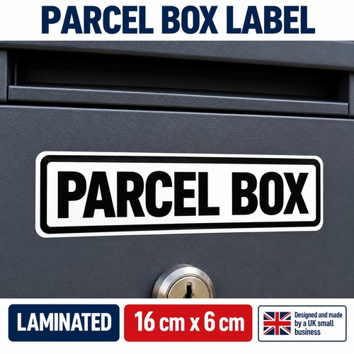 Parcel box sticker - parcel,
