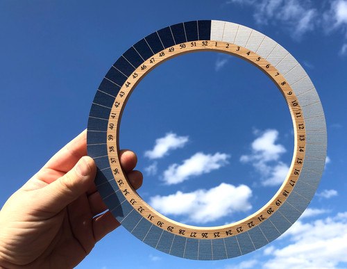 Bamboo cyanometer includes - bamboo,